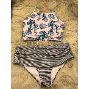 Cupshee cactus succulent high waist bathing suit